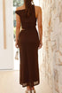 'Dramatique' Asymmetrical Sleeveless Dress - Celes Fashion